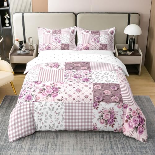Castle Fairy Rose Plant Duvet Cover Set Full Size 100%
