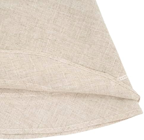 SARO LIFESTYLE Timeless Solid Linen-Blend Tablecloth with Subtle