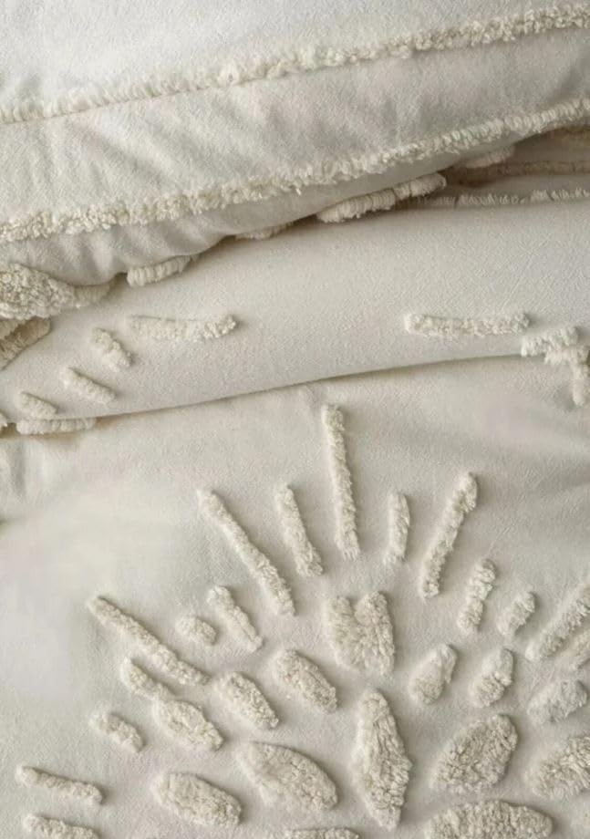 100% Cotton Hand Tufted Textured Duvet Cover Boho Bedding Comforter