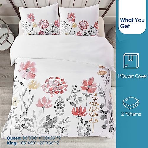 Style Quarters 3pcs Queen Size Microfibre Duvet Cover Set Summer