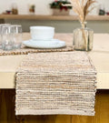 Chardin home Natural Jute Table Runner 13x72 Inch – Vintage Boho
