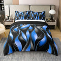 Castle Fairy Abstract Lines 100% Cotton Duvet Cover Set Luxury Modern