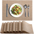 Timeet Placemats Set of 8, Heat Resistant Non-Slip Place Mats, Durable