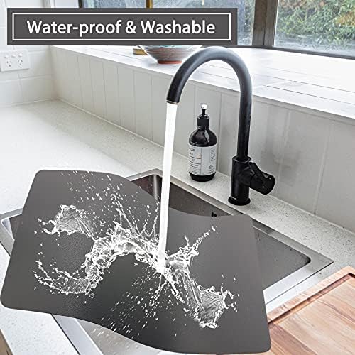 Wipeable Placemats Leather Table Mats Waterproof Heat-Resistant Easy
