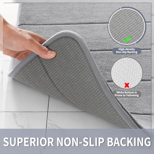 Yimobra 60"x24" Extra Long Memory Foam Bath Mat, Super Soft Bath Rug