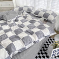 100% Cotton 4 Pieces Duvet Cover Queen Sets, Floral Print Bedding