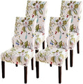 Dining Room Chair Covers Set of 4, Stretch Soft Spandex Removable