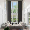 Fcosie Tall Chenille 100% Blackout Curtains 120 In Length / 9 10 12 14