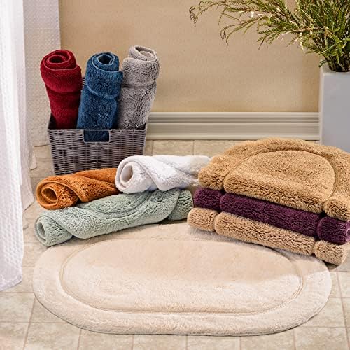 Superior Non-Slip 2 Piece Bath Rug Set, Ultra Plush, Soft and