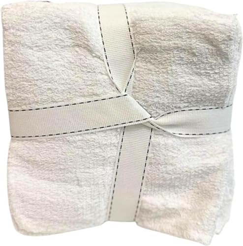 Home Style Essential 100% Cotton White Wash Cloths, 12X12 in, 10/Pack