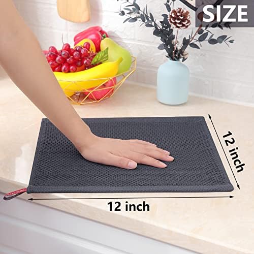 Homaxy 100% Cotton Waffle Weave Kitchen Dish Cloths