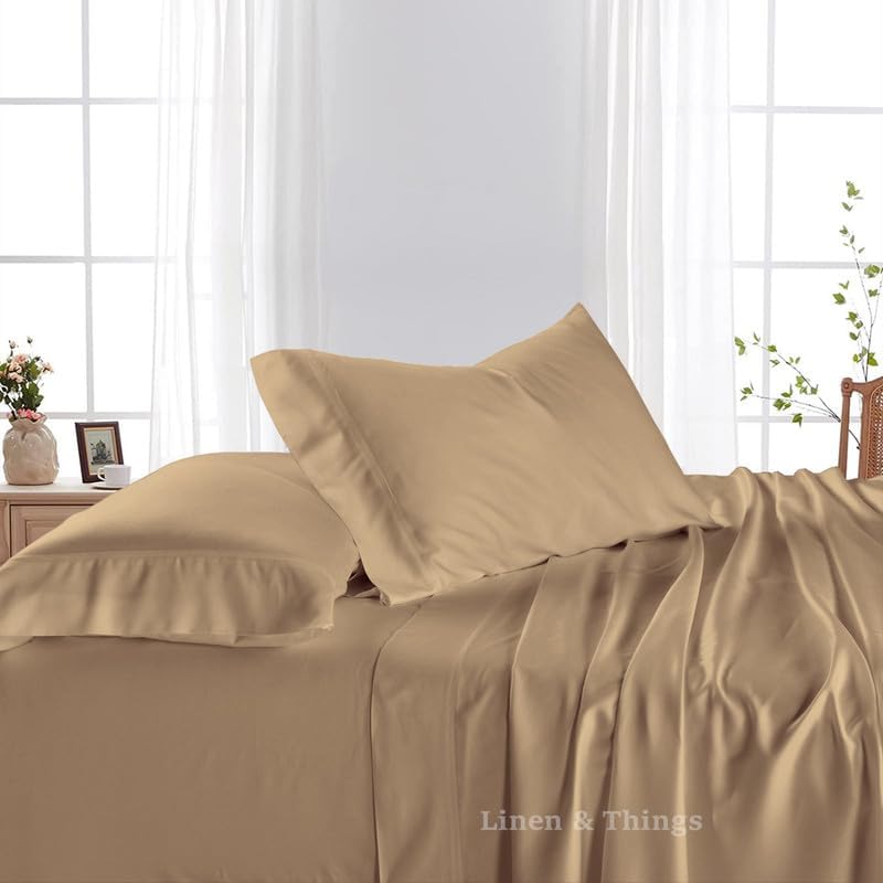 Full Size Egyptian Cotton (4 Pc) Bed Sheets Set 600 Thread Count
