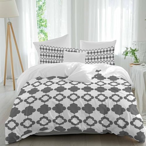 Vintage Bohemia Bedding 3 Piece Duvet Cover Set Full Size, Abstract