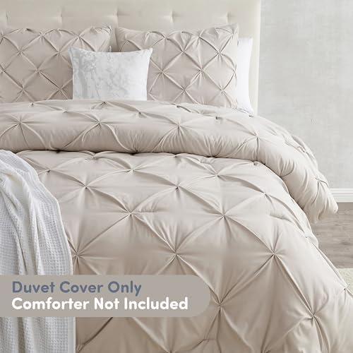 Nestl Twin Duvet Cover Set Linen - Soft Double Brushed Duvet Set with