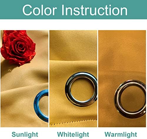 Blackout Curtains Long Set of 2 Panels Room Darkening Curtains for