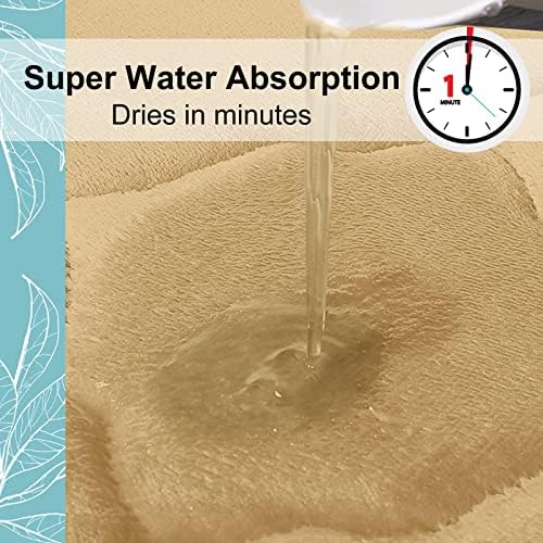 OLANLY Memory Foam Bath Rugs and Toilet Rug U-Shaped, Bath Rug Size