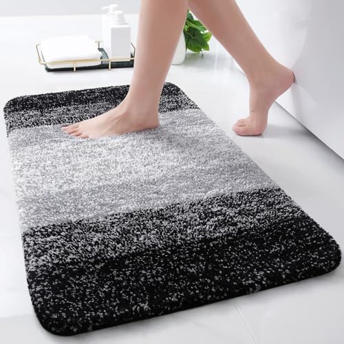 Arotive Luxury Chenille and Microfiber Bathroom Rugs Set, Bath Rug