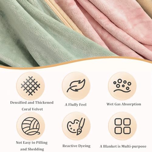 Sherpa Fleece Throw Blanket for Couch,Soft Cozy Plush Fleece Throw