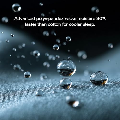 Bare Home Cooling Performance Jersey Knit Stretch Sheet Set