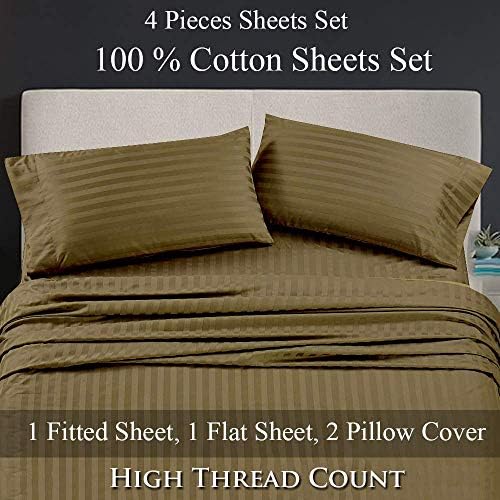 RV Sheet Sets, 48x75 3/4 Full Bunk Bed Sheet Set-100% Pure Long Staple