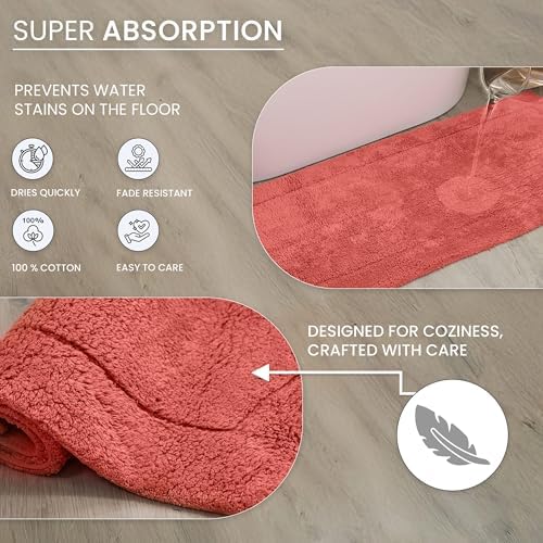 Home Weavers 100% Cotton Tufted Waterford Collection, Extra Soft and