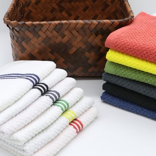 Cotton Dish Towels for Kitchen Drying Dishes, Set of 4, 15" x 25"