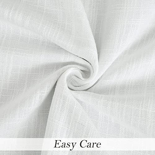 Cream White Full Blackout Grommet Curtain for Bedroom with Liner