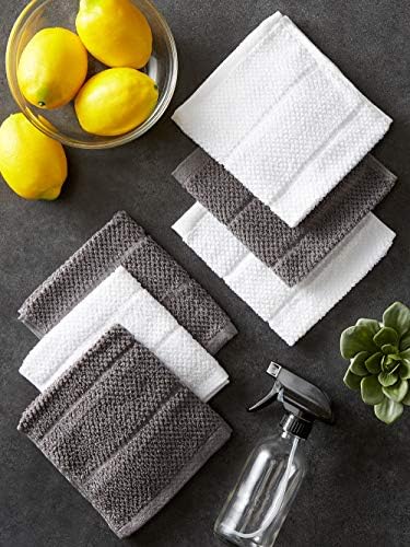DII Basic Chef Collection, Assorted Terry Kitchen Towel Set, Dishcloth