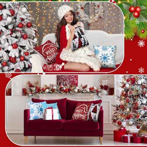 Mindsoft 20 Pcs Holiday Pillow Covers 18 x 18 Summer Pillow Cover 4th