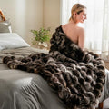 BENVWE Fluffy Faux Fur Throw Blanket for Couch, Soft Plush Thick Cozy