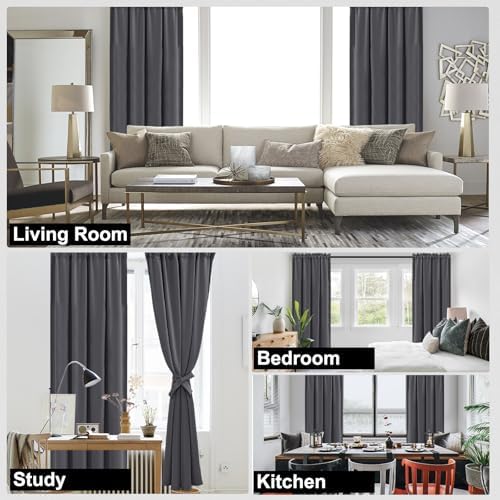DWCN Blackout Curtains - Thermal Insulated, Light Blocking for Bedroom