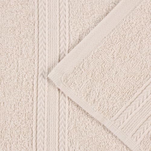 SUPERIOR Eco-Friendly Cotton 6-Piece Towel Set, Bathroom, Shower, Spa
