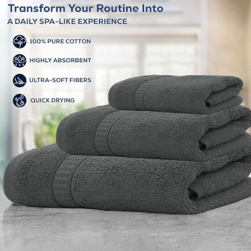 GOLD TEXTILES Luxury 10 Piece Towel Set