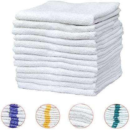 Pacific Linens Kitchen Dish Towels, Light Weight Cotton Rags for
