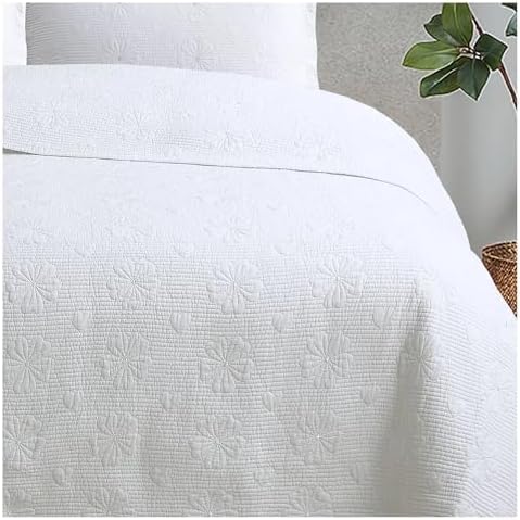 UOIO Soft Bedspread Quilts 3-Piece Set Bedspread on The Bed Plush