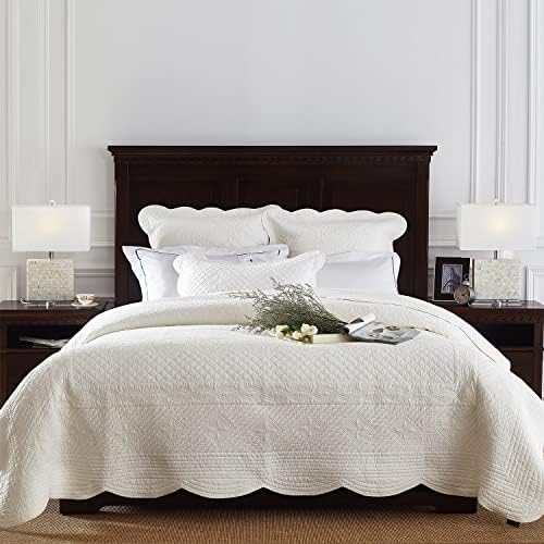 Calla Angel Sage Garden Luxury Pure Cotton Matelasse Quilt, King