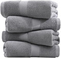 100% Cotton Hand Towel Set of 4, Oversized Ultra Soft Luxury Towels