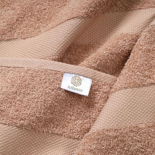 100% Cotton 6 Piece Towel Set for Bathroom - Beige