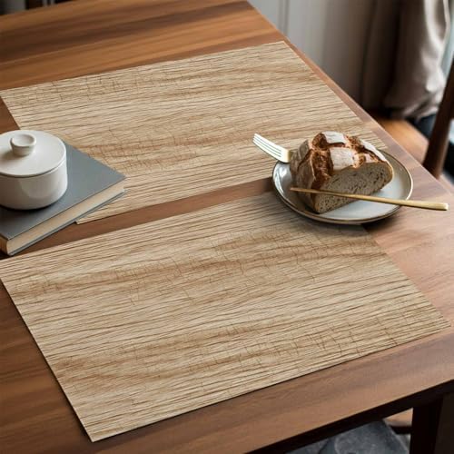 Placemats Set of 8, Country Farmhouse Woven Placemat, Linen Place Mats