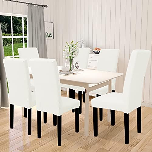 Easy-Going 100% Waterproof Dining Room Chair Covers Set of 6, Large