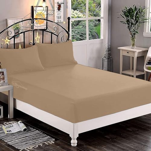 Fitted Sheet with Pillowcase – 100% Egyptian Cotton 1000 Thread Count