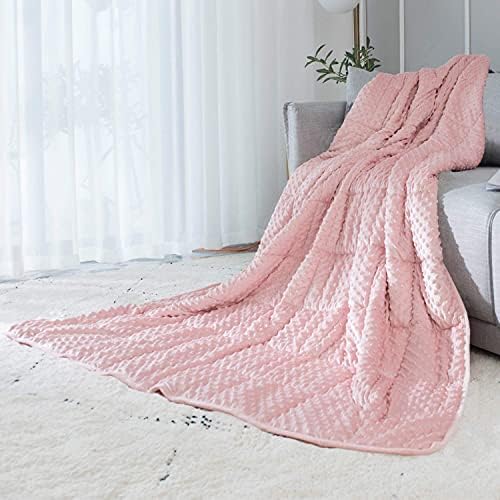ALANSMA Reversible Weighted Blanket for All Season, Luxury Velvet