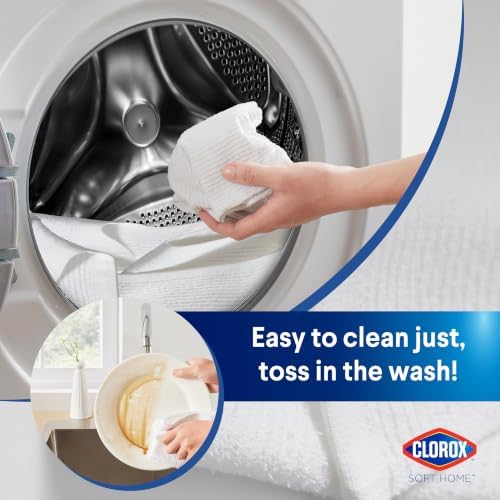Clorox Ribbed Bar Mops - 100% Cotton Quick Dry Extra Large Dishcloths