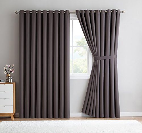 Warm Home Designs 108 x 120 Room Divider Curtains. N Charcoal Wall 108