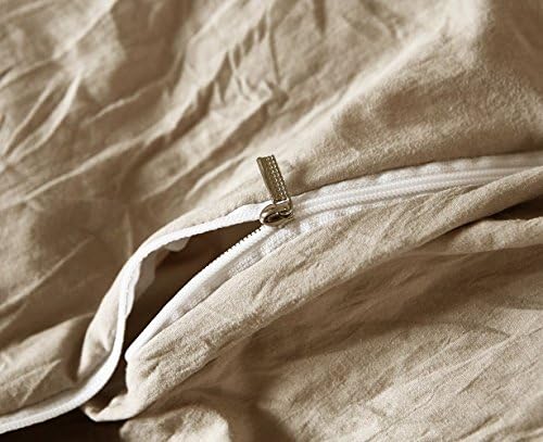 Luxury Quality Stone Washed Microfiber Taupe Duvet Cover King Size