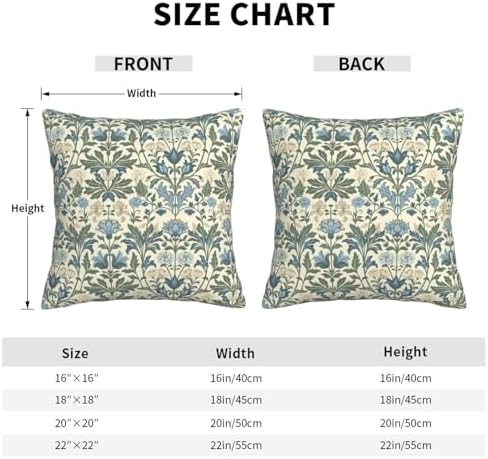 Famame Decorative Pillow Covers Set of 2 Vintage Traditional Floral