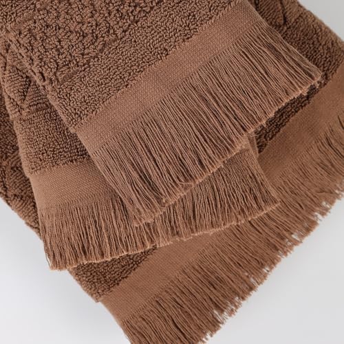 SUPERIOR Cotton 12 Piece Towel Set, Quick Dry, Bathroom Essentials