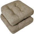 downluxe Chair Cushions for Dining Chairs 2 Pack, Tufted Indoor Chair