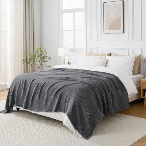 Esterra Queen Size Cozy Soft Lightweight Pre-Washed Cotton Blanket
