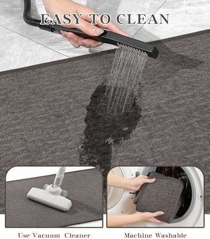 chakme Bathroom Rug Sets 2 Piece, Ultra Thin Quick Dry Bath Mat Set